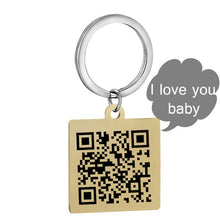 Load image into Gallery viewer, Personalized Customize Engraving  Key Chain Stainless Steel Calendar Highlighted Date Car Logo Plate Number  Anti-lost Keyring