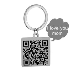 Load image into Gallery viewer, Personalized Customize Engraving  Key Chain Stainless Steel Calendar Highlighted Date Car Logo Plate Number  Anti-lost Keyring