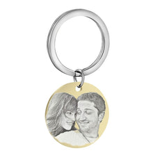 Load image into Gallery viewer, Personalized Customize Engraving  Key Chain Stainless Steel Calendar Highlighted Date Car Logo Plate Number  Anti-lost Keyring