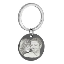 Load image into Gallery viewer, Personalized Customize Engraving  Key Chain Stainless Steel Calendar Highlighted Date Car Logo Plate Number  Anti-lost Keyring