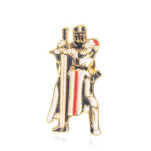 Load image into Gallery viewer, Knight Templar Keychain Letter Sigillum Militum Xpisti Vintage Silver Pendant Key Chain for Women Men Car Keyring Jewelry